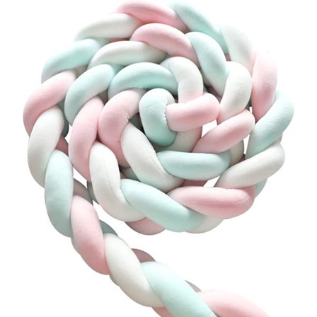 Flätat överkast (Powder Green,1M)