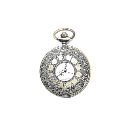 Vintage Lommeur Steel Mænd Ur Med Kæde (1 stk, Bronze)