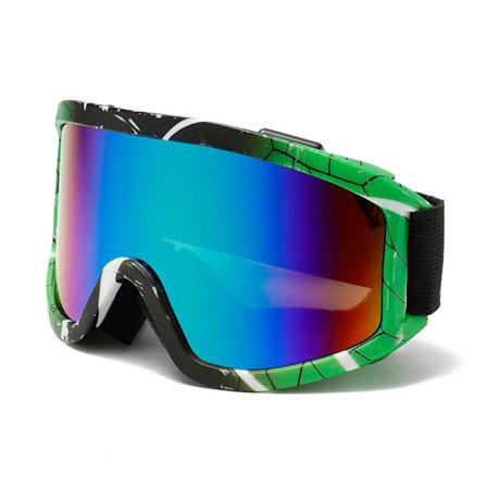 Stora skidglasögon med färgade linser, antikollisions- och antireflexlinser, utomhussporter, skidor, snowboards