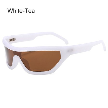 Wrap Around Solglasögon Dam Solglasögon WHITE-TEA WHITE-TEA