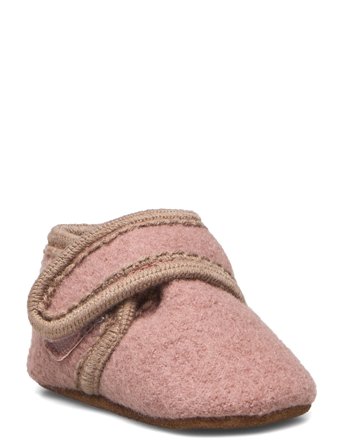 Melton Classic Wool Slippers - Pink - 16/19