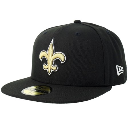 New Era - NFL Musta fitted Lippis - Hatstore Exclusive x New Orleans Saints 59FIFTY Black Fitted @ Hatstore