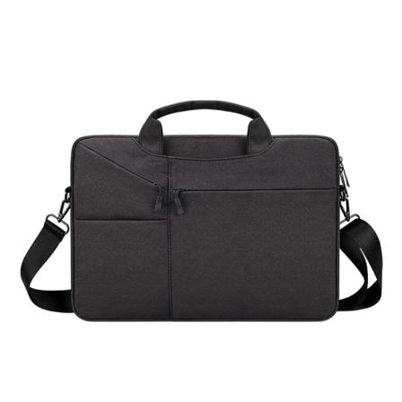 Håndholdt laptopveske med skulderstropp 13,3-15,6 tommer Black 15.6 inch