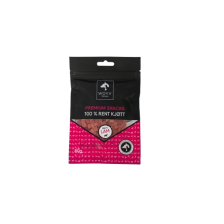 WOVV - Godbiter Lam 80 g - Hund - Hundegodbiter & tyggebein - Belønningsgodbiter for hund - ZOO.no