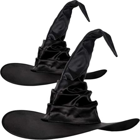 2st Häxhatt Stor Ruched Halloween Kostymtillbehör