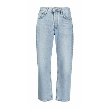 Agolde, Straight Jeans Blauw, Dames, Maat:W27