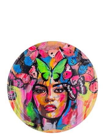 Round Tray, Coming Back To Life Patterned Carolina Gynning