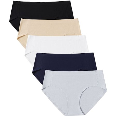 Sømløse Hipster Trusser til Kvinder - Strækbare, Åndbare No Show Bikini Underbukser