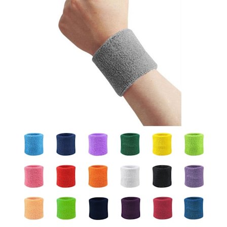 Svettband - Vristband - Korta [8cm] - Dubbelpack - Flera färgval