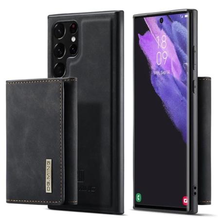 DG.MING Galaxy S23 Ultra Plånboksfodral 2in1 Detachable M1 - Svart