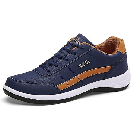 Läder Herrskor Sneakers Trend Casual Italiensk Andas Fritid Herr Sneakers Halkfria skor Herr Vulkaniserade skor