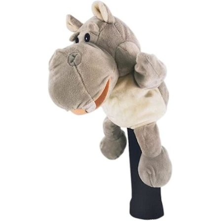 Golfkøllehodetrekk Novelty Animal Club Head Cover, Carry Golfer Gave (flodhest)