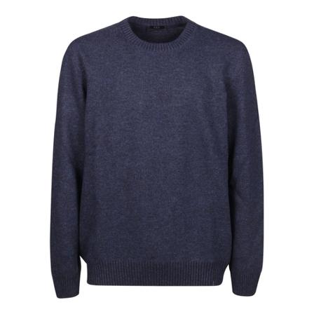 Fay Round-neck Strik Blå, Herre Strik