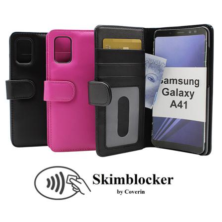 Skimblocker Plånboksfodral Samsung Galaxy A41 Hotpink