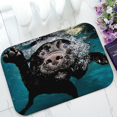 Populær morsom Labrador hund sklisikker dørmatte innendørs/utendørs/bad dørmatte 40x60 cm