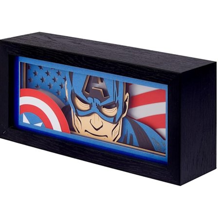 Superhelte RGB LED Lysboks - Flerfarvet Papirklip Lampe med USB/Vægadapter, Rumindretning Natlampe & Ideel Gave til Børn/Voksne