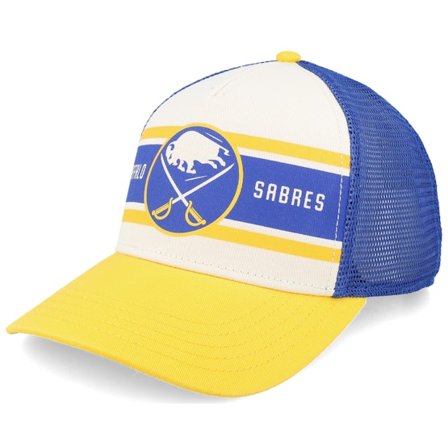 American Needle - White trucker Gorra - Buffalo Sabres Sinclair Royal/Ivory/Gold A-frame Trucker @ Hatstore