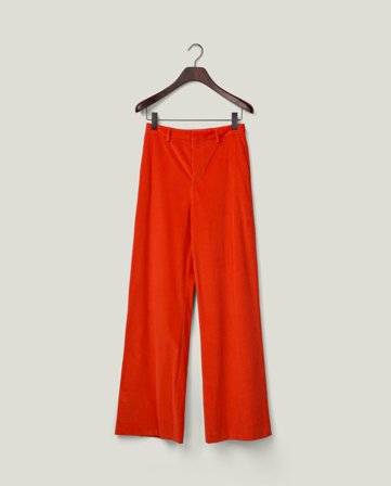 Lexington Istuvat vakosamettihousut, punainen