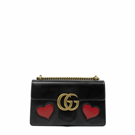 Gucci Vintage, Pre-owned Shoulder Bags Zwart, Dames, Maat:ONE Size,leer