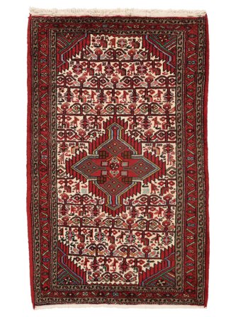 Medaillon Klein Hamadan Teppich 77X130 Wolle
