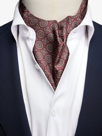 John Henric Men's Bordeaux Ascot Size Onesize