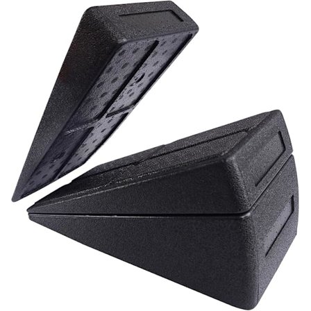 U7259 Skråplate, 3-delt Multi-Vinkel Skum Leggstrekker, Knebøy Skråplate, Knebøy Kile - Svart