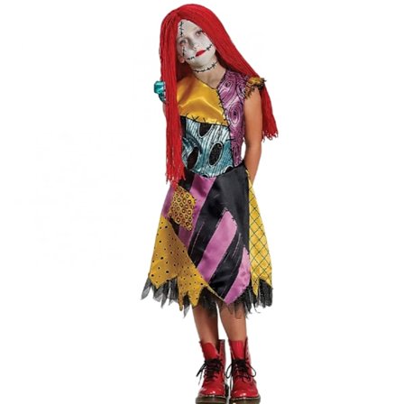 Sally Nightmare Before Christmas Deluxe Tyttöjen Puku Halloween-asut, loma-asut, esitysasut 120cm