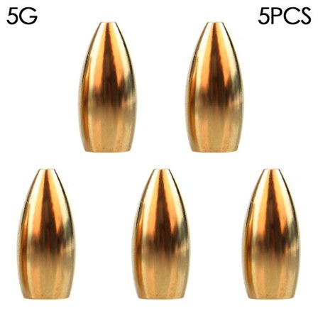 5 stk/parti Kobber Fiskebly fald Messing 5G 5G