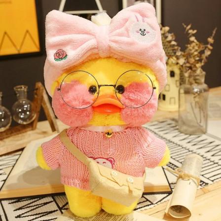 30 cm Plysch Pato Lalafanfan Anka Mjukleksak Kawaii Papper Anka Kram Söta Djur Plysch Leksaker för barn Flickor Julklapp yellow A