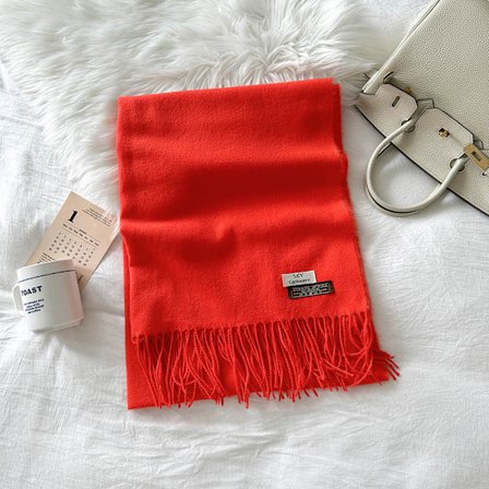 Enfärgad scarf för kvinnor på vintern, ny europeisk och amerikansk imitation kashmirscarf, mångfärgad varm scarf, lång sjal