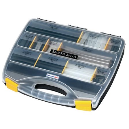Hellermann Tyton ShrinKit 321-A Krympeslangesett med lim, 210 deler, Installasjonsmaterial