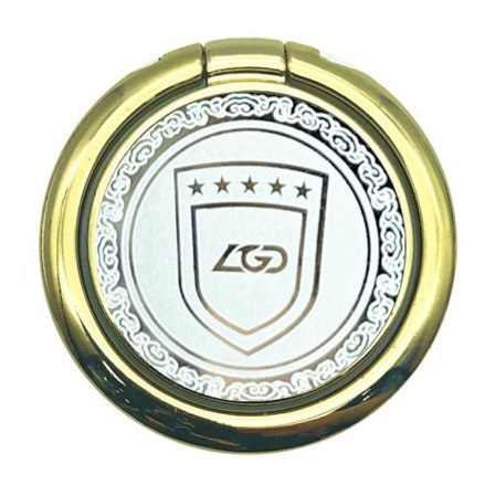 Universal ringestander med skjoldmønster i legering - Champagne Guld