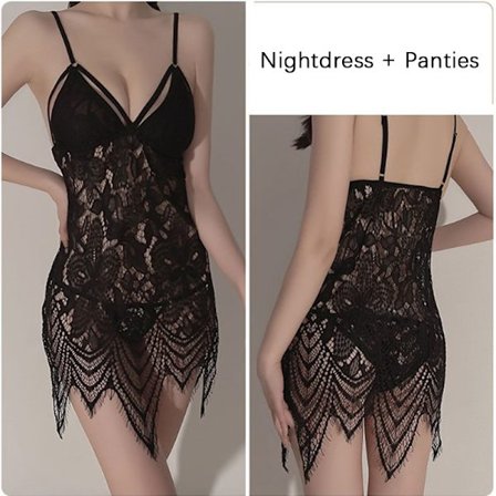 Kvinner Sexy Undertøy Blonder Nattkjole Gjennomsiktig Natttøy Sexy