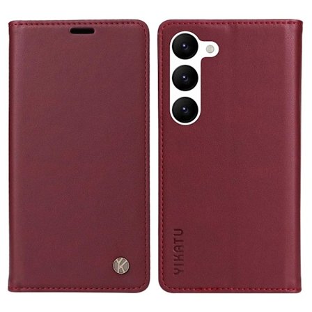 YIKATU Galaxy S23 Plånboksfodral - Wine