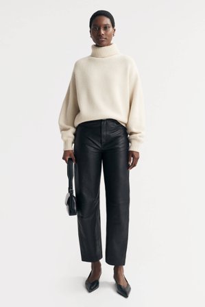 Soft Goat - Chunky Turtleneck - S - Feather White