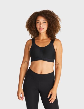 Swegmark Kimberly Iconic Sport Bra Moulded Cups - Black - E x 70