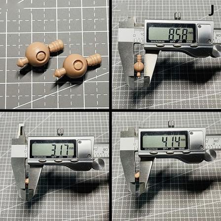 IC 1/6 skala sotilasvartalo vaihdettava kaula-pääliitäntä jalka H