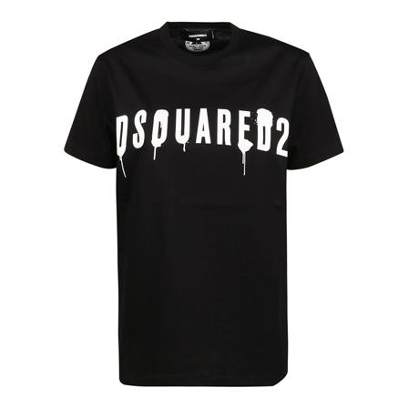Dsquared2 T-Shirts , Zwart , Dames , Maat: M