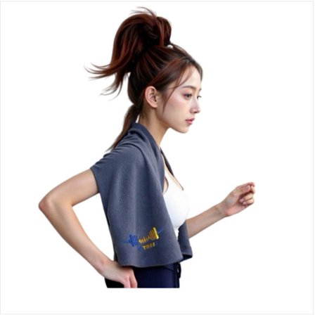 Microfiber træningshåndklæde til fitness og yoga - hurtigttørrende, høj absorbering (40cm x 95cm x 0.5cm) Grey