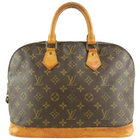 Louis Vuitton Vintage, Pre-owned Canvas louis-vuitton-bags Bruin, Dames, Maat:ONE Size