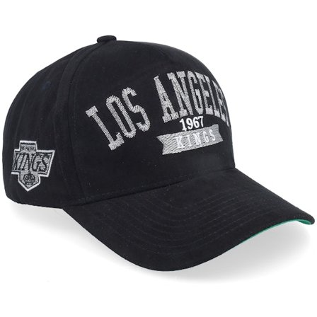 Mitchell & Ness - NHL Noir adjustable Casquette - Los Angeles Kings Shady Suede Pro Vintage Black A-frame Adjustable @ Hatstore