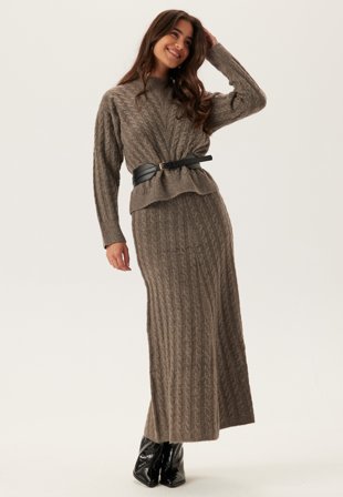 VILA Virelli Ankle Cable Knit Skirt Vaatteet