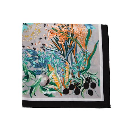 Sjal alsidig silketørklæde dame dekorativt tørklæde 70 cm firkantet tørklæde eksklusivt trykt tørklæde bånd