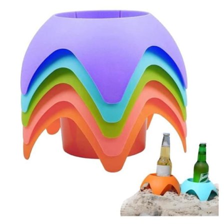 (Farverige) Kopholdere - No Name - 5 stk. - Farverige - Ideelle til stranden - Perfekt feriegave