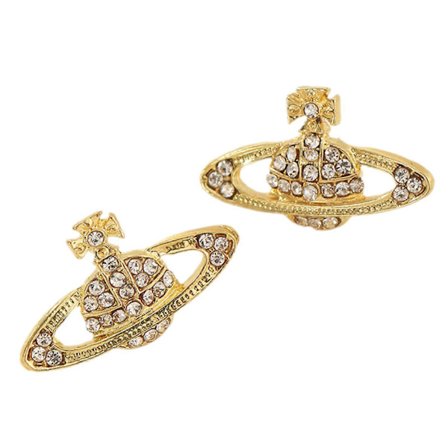 Planet Henge Øredobber for Saturn Stiftøredobber Kvinnelige Accessoarer Smykker for W (FMY) Gull