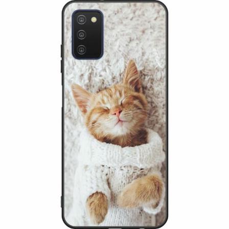 Samsung Galaxy A03s Svart Skal Kitty Sweater