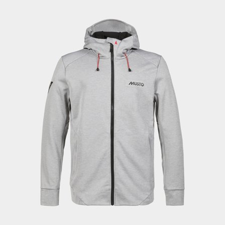 Hoodie Musto LPX Softshell, Grey Melange, men, XX-Large