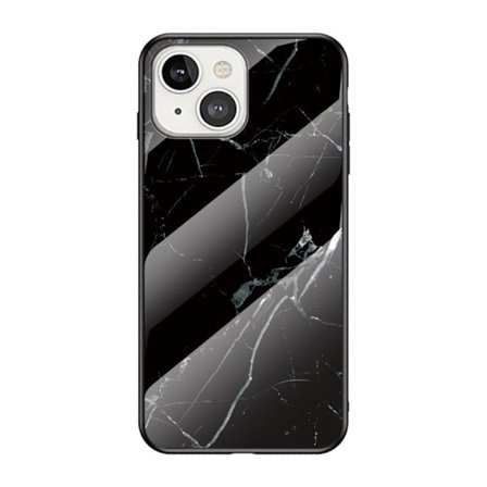 Skal Härdat Glas iPhone 13 Mini Svart Marmor
