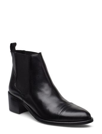 Biacarol Dress Chelsea Shoes Boots Ankle Boots Ankle Boot - Heel Sort Bianco