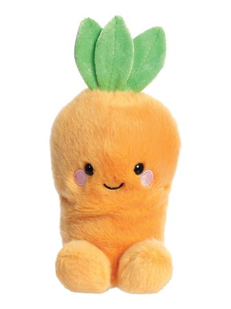Aurora Palm Pals Palm Pals Cheerful Carrot 13cm with CE mark, hand wash per instructions on tag